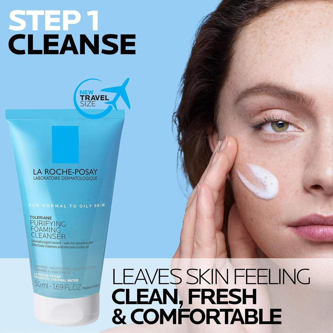 La Roche-Posay Toleriane Double Repair Face Moisturizer | Daily Moisturizer Face Cream with Ceramide and Niacinamide for All Skin Types | Oil Free | Fragrance Free - Timeless Beauty