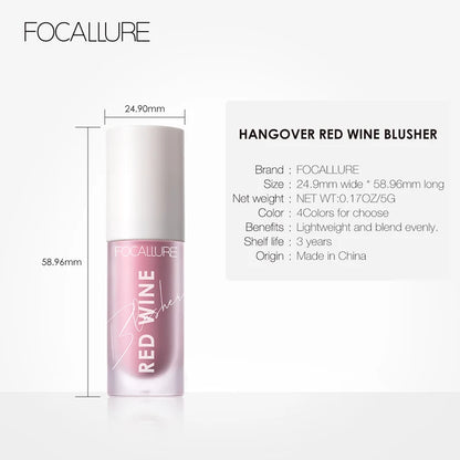 Face Liquid Blusher Natural Looking Matte Cheek Blush Cream Make up FA89