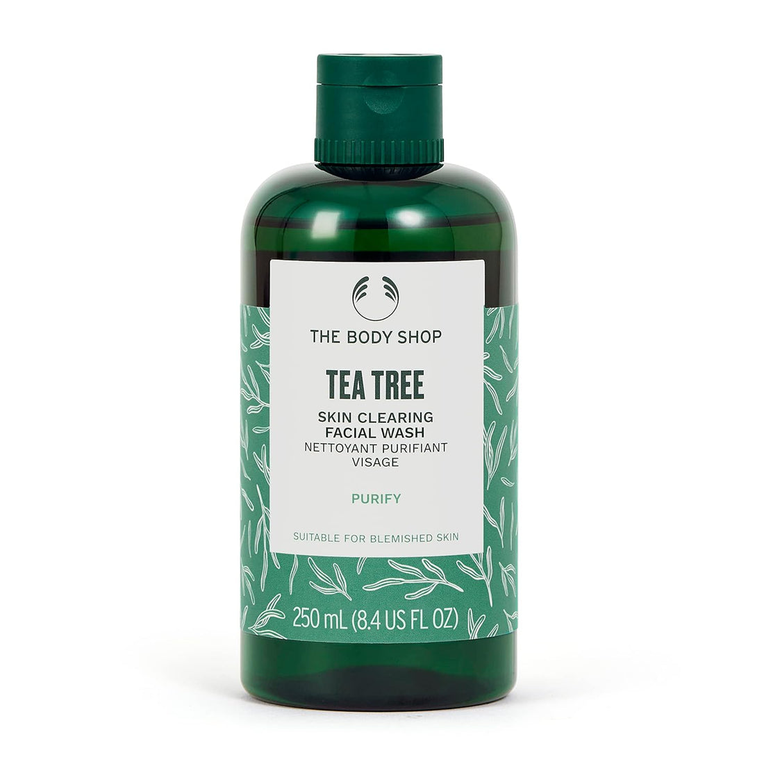 Tea Tree Skin Clearing Facial Wash – Purifying Vegan Face Wash for Oily, Blemished Skin – 8.4 Oz - Timeless Beauty