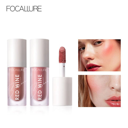 Face Liquid Blusher Natural Looking Matte Cheek Blush Cream Make up FA89