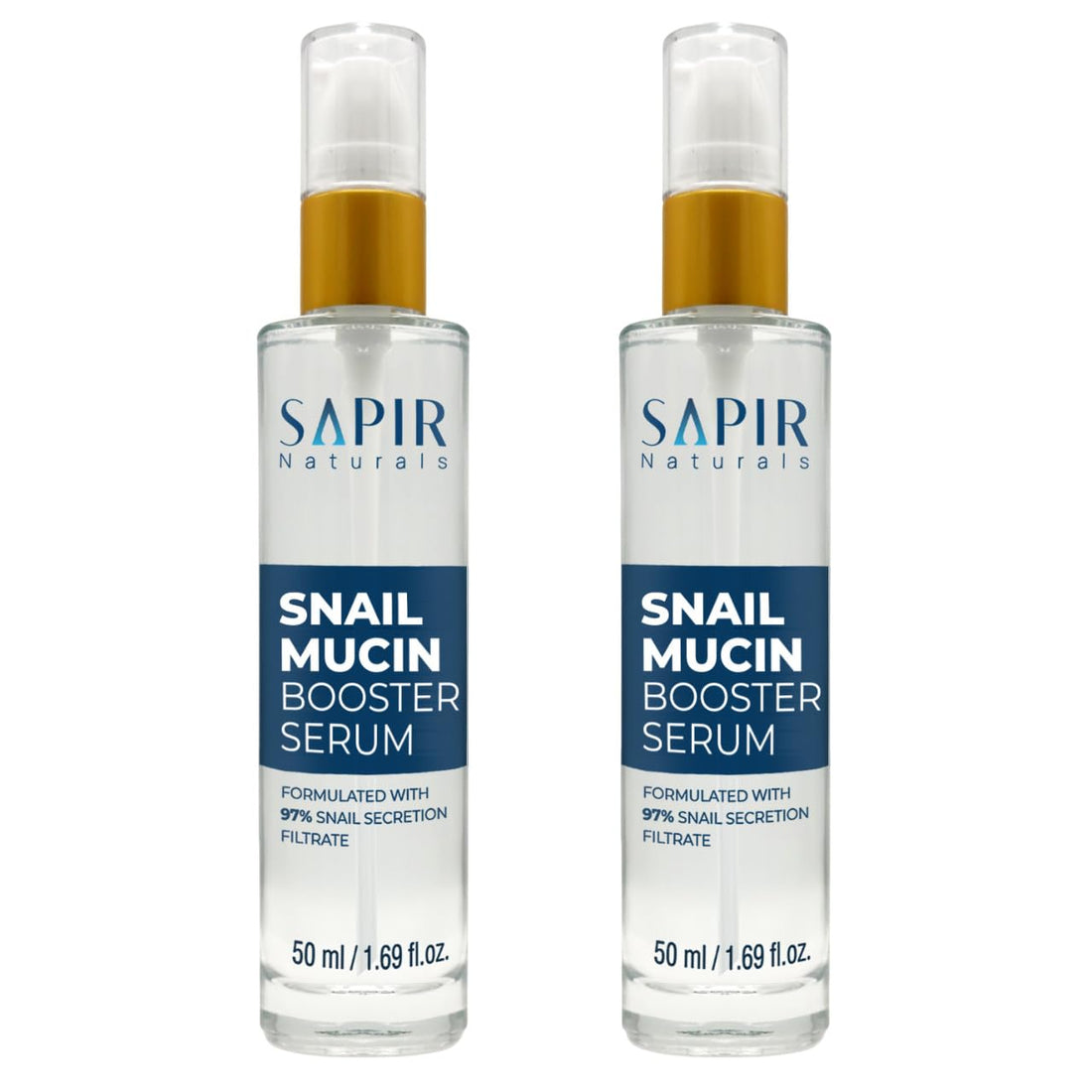 ail Mucin Serum Repair Booster Serum 50Ml - Formulated with 97% ail Secretion Filtrate - Facial Skin Care Products Face Serum for Women with Hyaluronic Acid - anti Aging Serum - (2 Pack) - Timeless Beauty