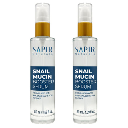 ail Mucin Serum Repair Booster Serum 50Ml - Formulated with 97% ail Secretion Filtrate - Facial Skin Care Products Face Serum for Women with Hyaluronic Acid - anti Aging Serum - (2 Pack) - Timeless Beauty