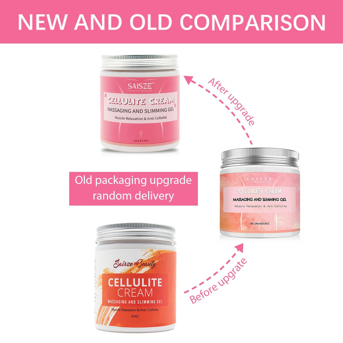 8.8 oz Anti Cellulite Body Slimming Cream with Massager and Remover - Timeless Beauty
