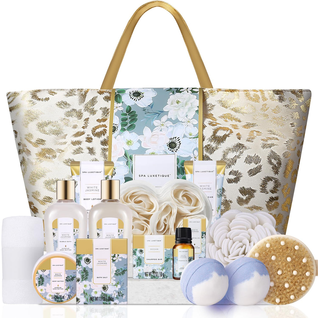 Spa Gift Baskets for Women - Gift Set for Women,15Pcs Luxury Relaxing Spa Kit with Bath Bombs,Birthday Gifts for Women,Valentines Day Spa Gifts for Women - Timeless Beauty