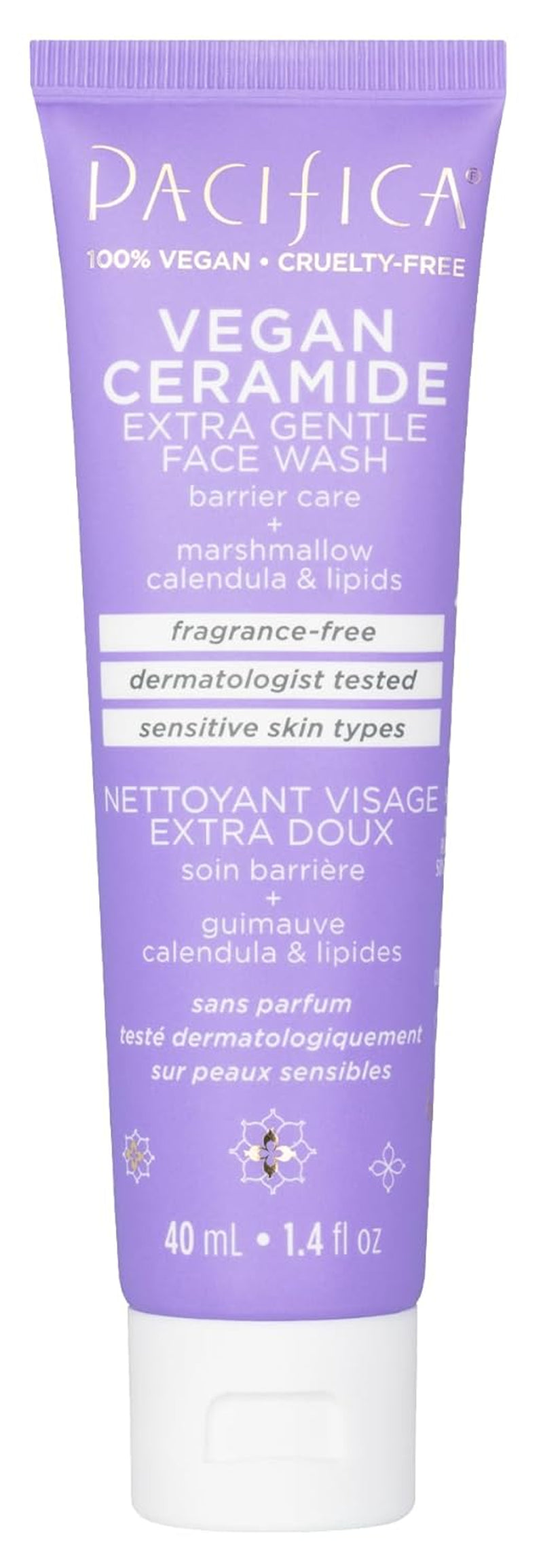 Face Wash Cleanser Vegan Ceramide Barrier Repair Extra Gentle for Daily Use Daily for Sensitive Skin, Fragrance Free, Calendula, Vegan &amp; Cruelty-Free Dermatologist Tested - Timeless Beauty