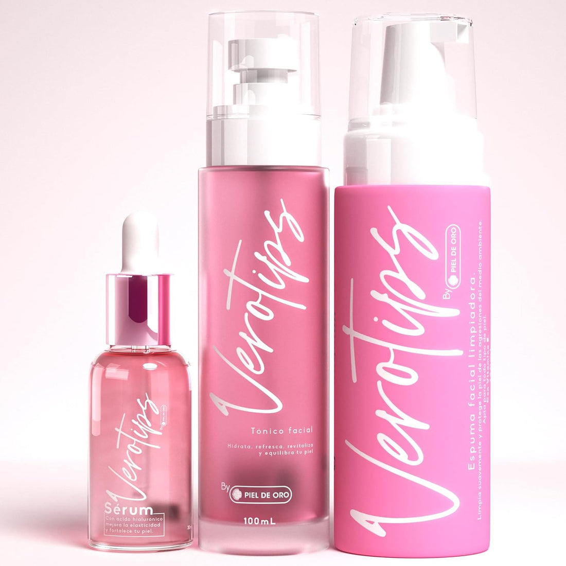 Skin Care Bundle with Facial Serum - Face Cleanser - Toner for Face - Verotips Womens Skin Care - Timeless Beauty