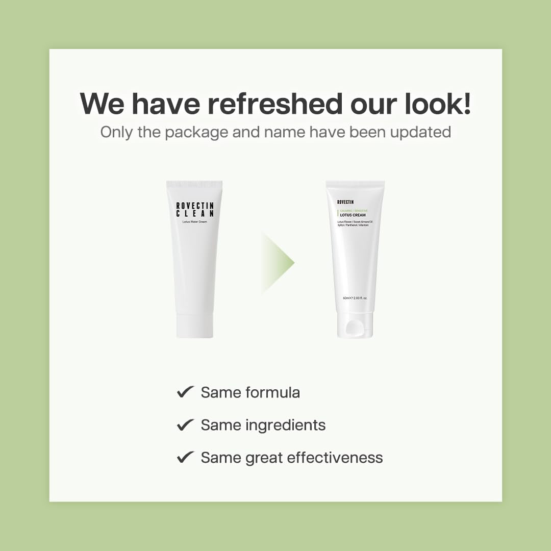 Calming Lotus Water Cream - Lightweight Moisturizer Face Cream for Oily, Combination Skin | 75% Lotus Water Extract for Skin Purifying, Anti-Aging | Vegan Korean Skincare (2.1 Fl.Oz, 60Ml) - Timeless Beauty