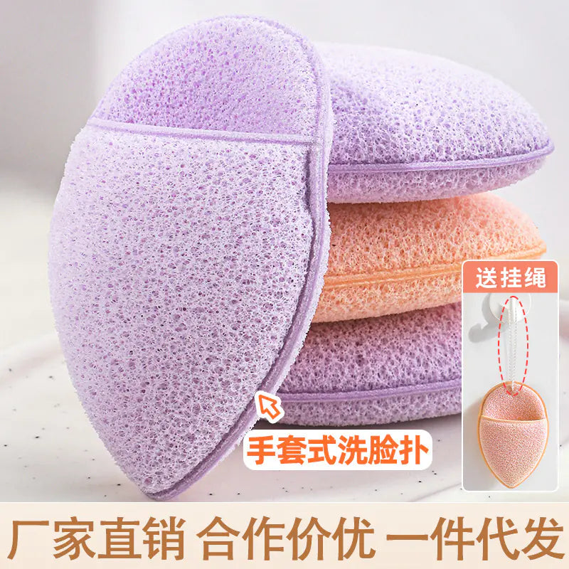 Konjac Gentle Exfoliating Sponge with Loop - Timeless Beauty