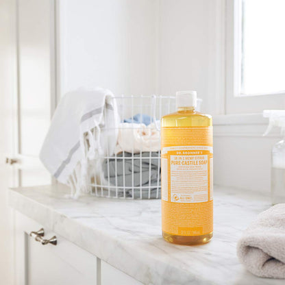 - Pure-Castile Liquid Soap (Citrus, 32 Ounce, 2-Pack) - Made with Organic Oils, 18-In-1 Uses: Face, Body, Hair, Laundry, Pets and Dishes, Concentrated, Vegan, Non-Gmo - Timeless Beauty