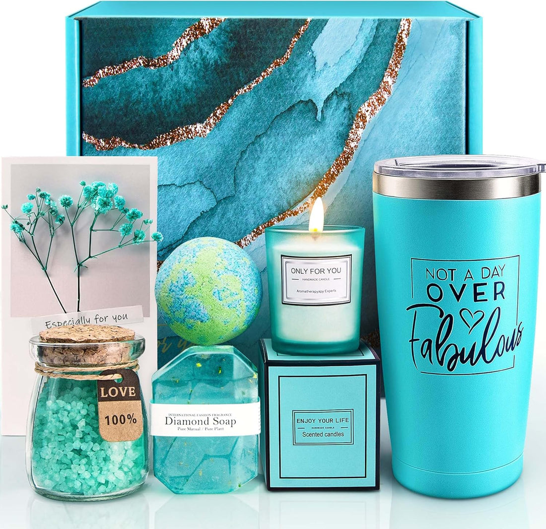 Birthday Gifts for Women, Relaxing Spa Gift Basket Set, Unique Gift Ideas for Women, Christmas Gifts for Mom Sister Best Friend Wife, Coworker Teacher Nurse Gifts for Women - Timeless Beauty