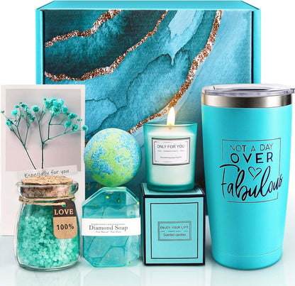Birthday Gifts for Women, Relaxing Spa Gift Basket Set, Unique Gift Ideas for Women, Christmas Gifts for Mom Sister Best Friend Wife, Coworker Teacher Nurse Gifts for Women - Timeless Beauty