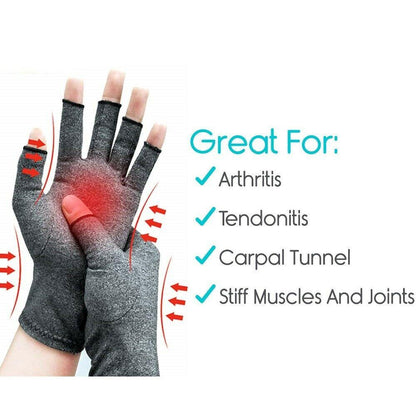 1 Pair Compression Arthritis Gloves Arthritic Joint Pain Relief Gloves Pink Iolaus