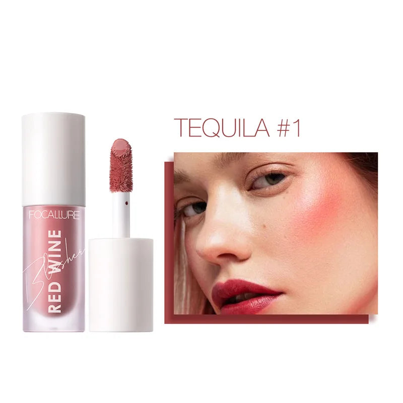 Face Liquid Blusher Natural Looking Matte Cheek Blush Cream Make up FA89