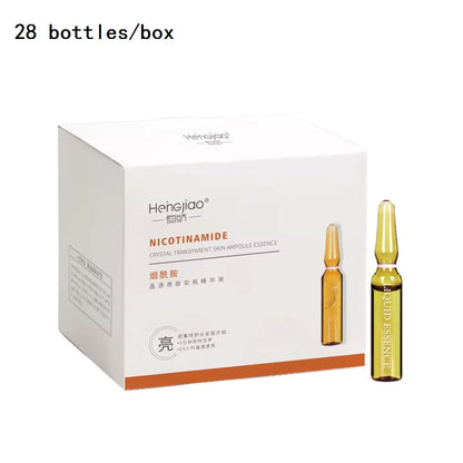 28 Bottles Fullerene Hyaluronic Acid Ampoule Face Serum Shrink Pores Anti-Ance Nicotinamide Whitening Moisturizing Wrinkle - Timeless Beauty