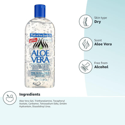 Moisturer Gel, Aloe Vera, 12 Ounce - Timeless Beauty
