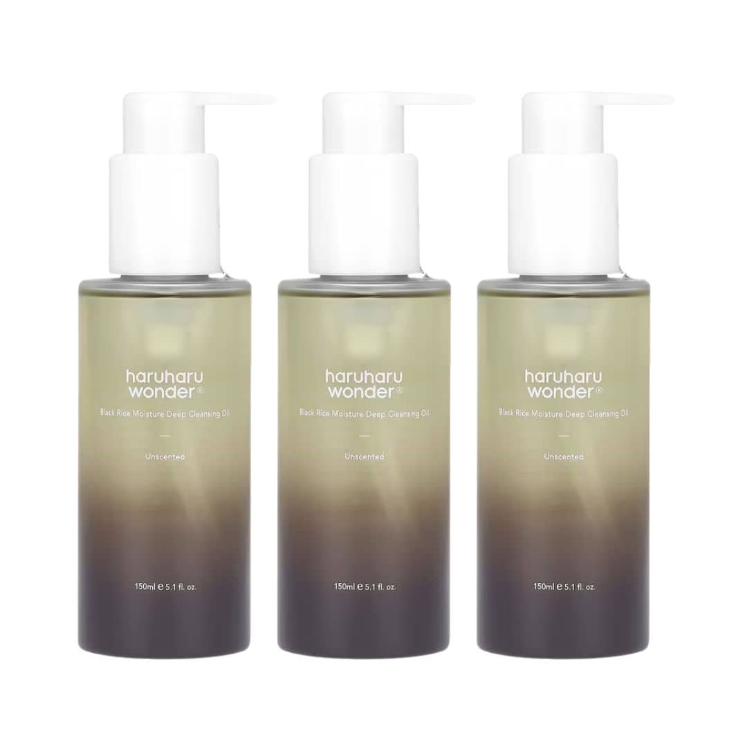 (3 Units) Haruharu Wonder Black Rice Deep Cleansing Oil Harlequin Chestnut