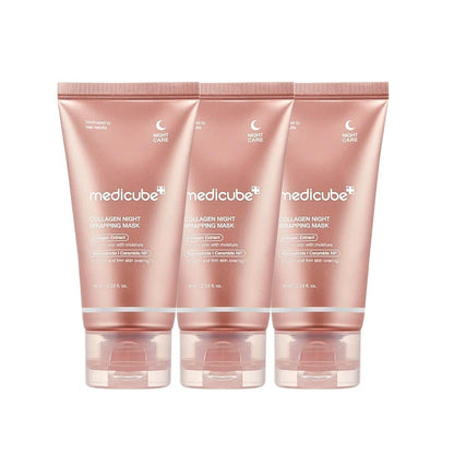 (3 Units) Medicube Collagen Night Wrapping Mask 75ml Harlequin Chestnut