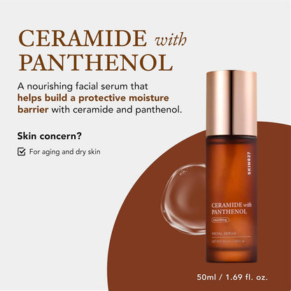 SKIN627 Daily Face Serum - 1.69 Oz Korean Skin Care Korean Moisturizer (CERAMIDE with PANTHENOL) - Timeless Beauty