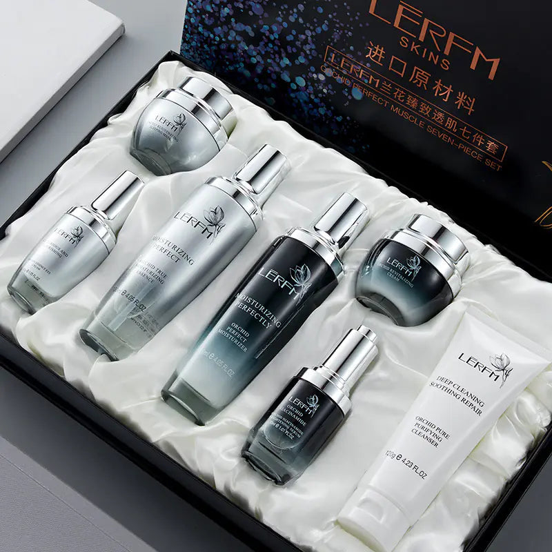 Lannifang Orchid Glow 7-Piece Skincare Kit - Timeless Beauty
