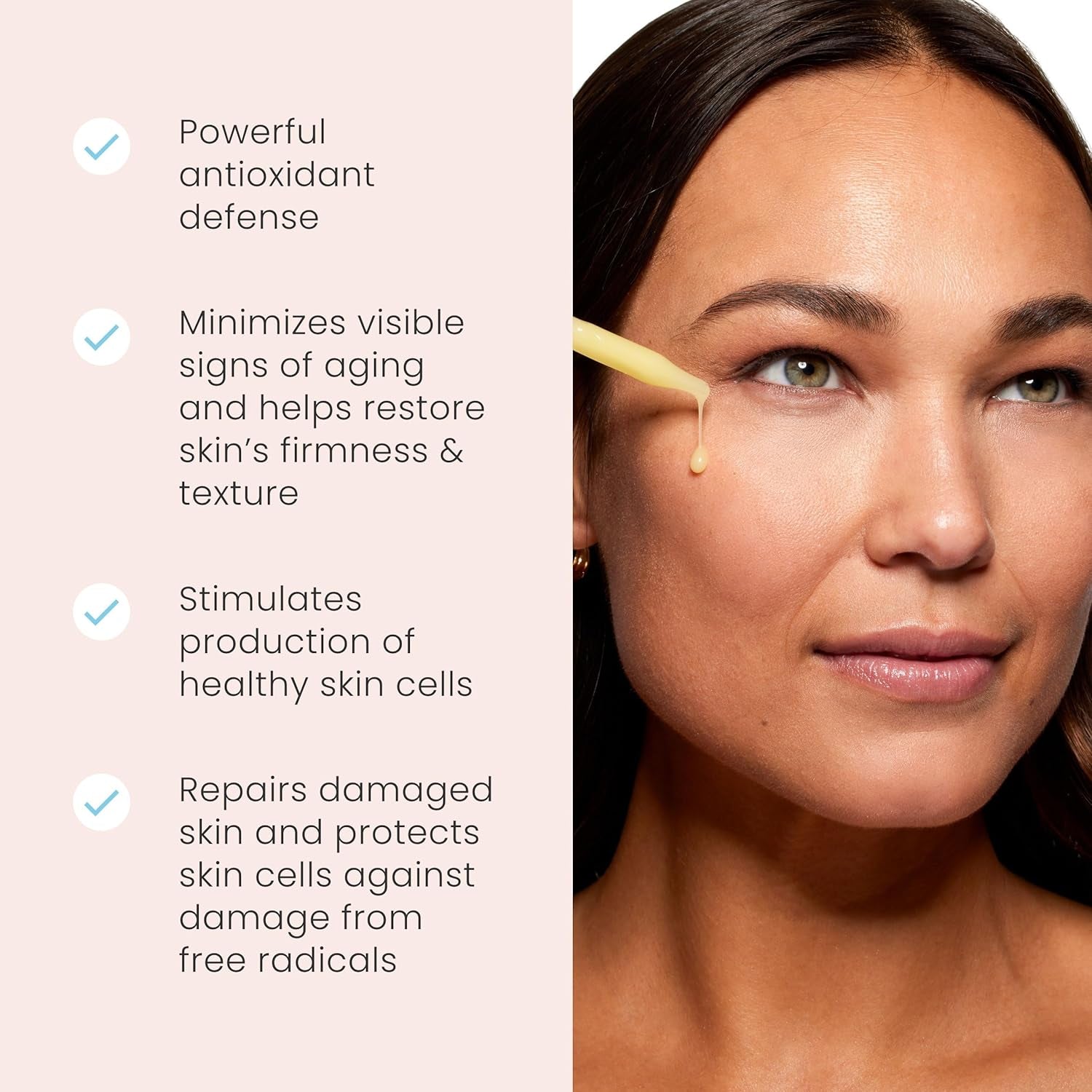 Coenzyme Q10 Serum - Skin Care Serum for Smoothing Skin - Fragrance-Free Coenzyme Q10 Serum with Hyaluronic Acid - Antioxidant Serum for Skin Care - 1 Oz - Timeless Beauty