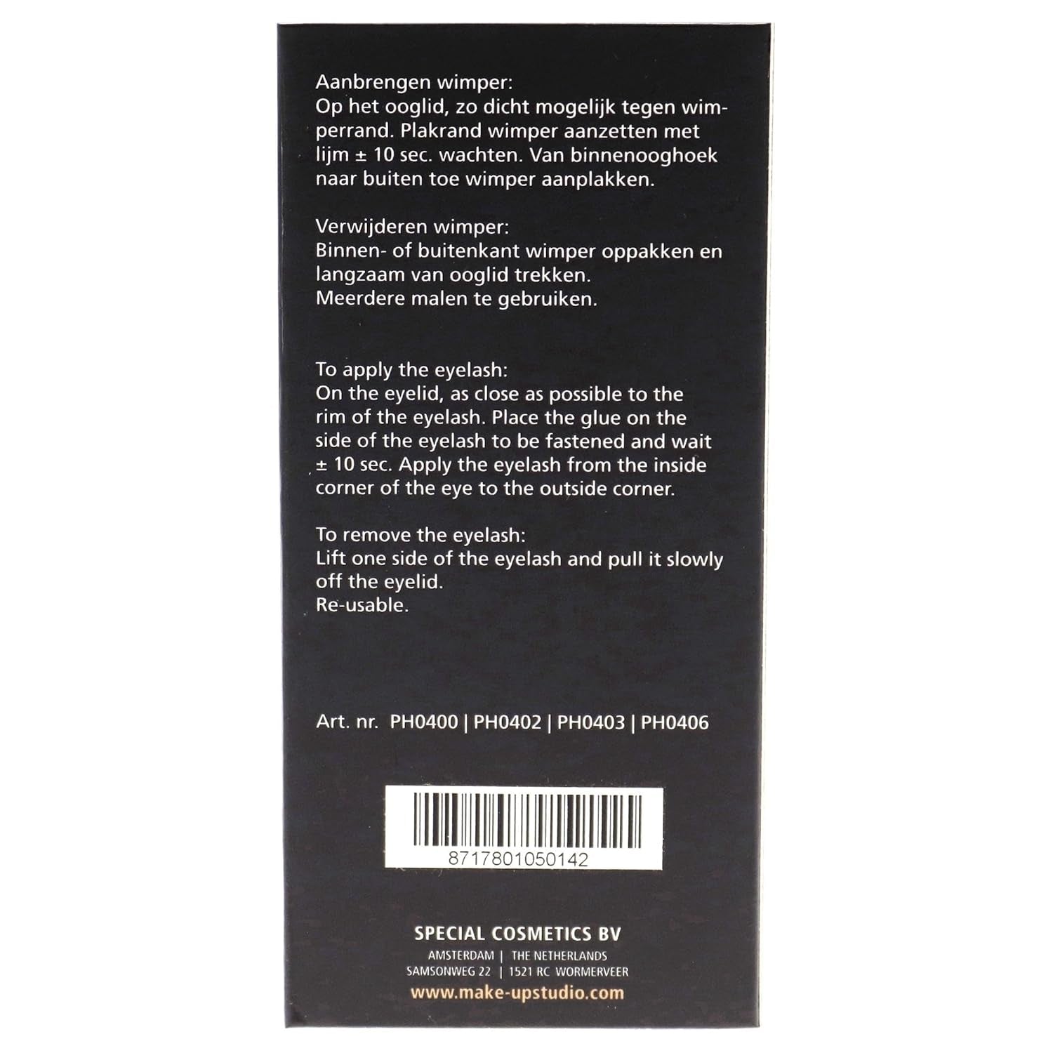 Premium Eyelash Set - 1 Pair for Women - 25 Styles Available