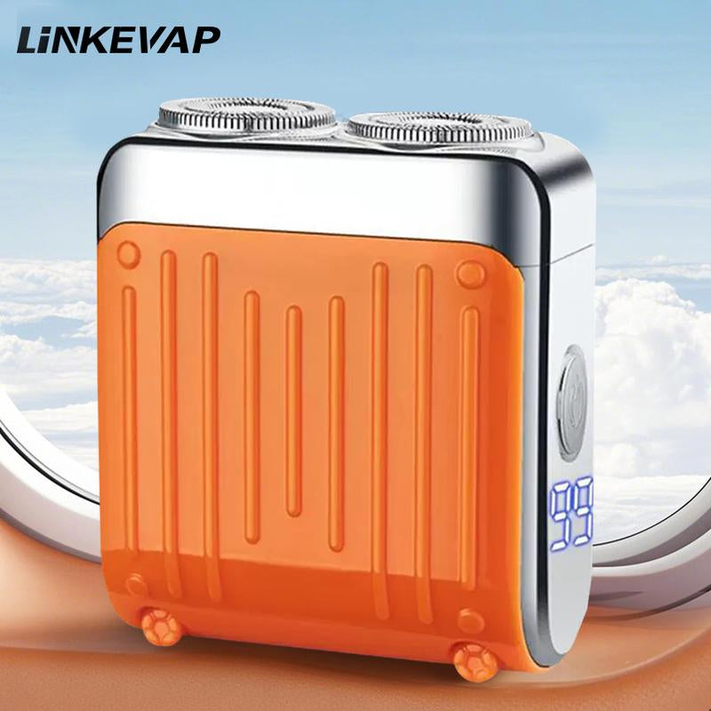 LINKEVAP Traveller Mini Electric Beard Shaver, Waterproof &amp; Comfortable Double-Ring Magnetic Cutter, One-Button Long Lasting for Travel &amp; Daily Use, 2025 New Beard Shaver - Timeless Beauty
