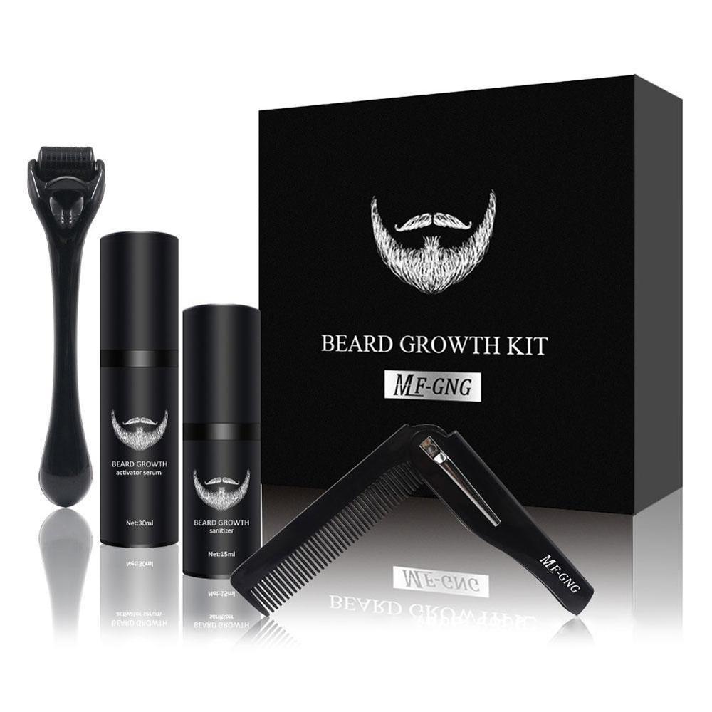 MF-G&amp;NG™ – Beard Growth Kit with Roller &amp; Activating Serum - Timeless Beauty