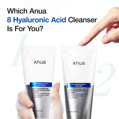 Moisturizing Gentle Gel Cleanser, Hyaluronic Acid, Squalane, Ceramide, Foaming Facial Korean Cleanser, Ph Balance, Daily Hydrating Face Wash, Korean Skincare (150Ml/5.07Fl Oz.) - Timeless Beauty