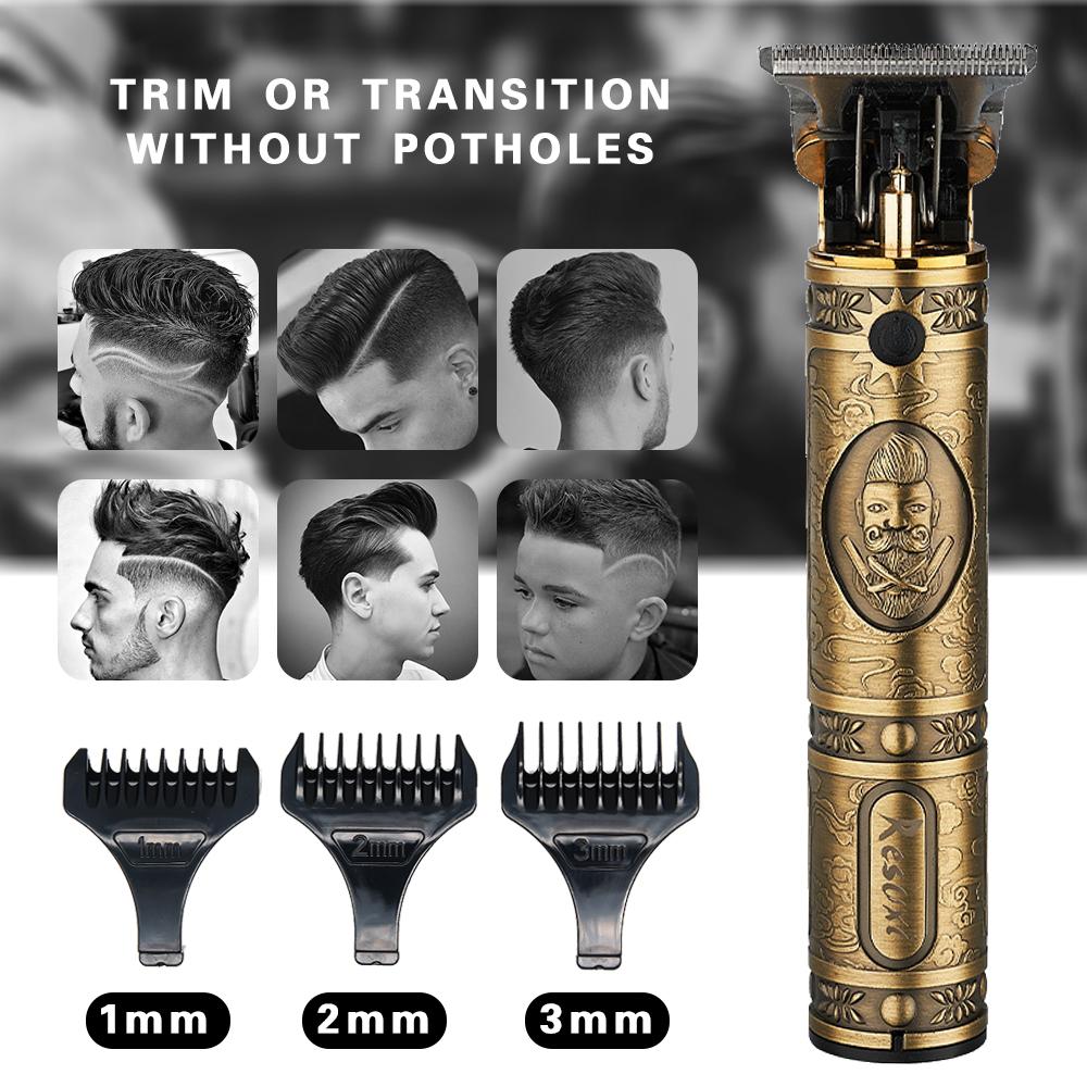 USB Rechargeable Baldheaded Hair Clipper Electric Hair Trimmer SP - Timeless Beauty