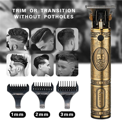 USB Rechargeable Baldheaded Hair Clipper Electric Hair Trimmer SP - Timeless Beauty