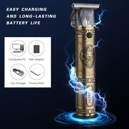 USB Rechargeable Baldheaded Hair Clipper Electric Hair Trimmer SP - Timeless Beauty