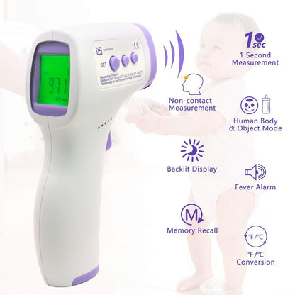 LCD Screen Digital No-Contact Forehead Infrared Forehead Thermometer - Timeless Beauty