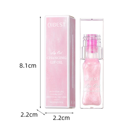 Lip Oil Magic Warm Color Changing Lipstick Balm Lip Glaze Transparent Moisturizing Lipgloss Shiny Glitter Lips Cosmetics