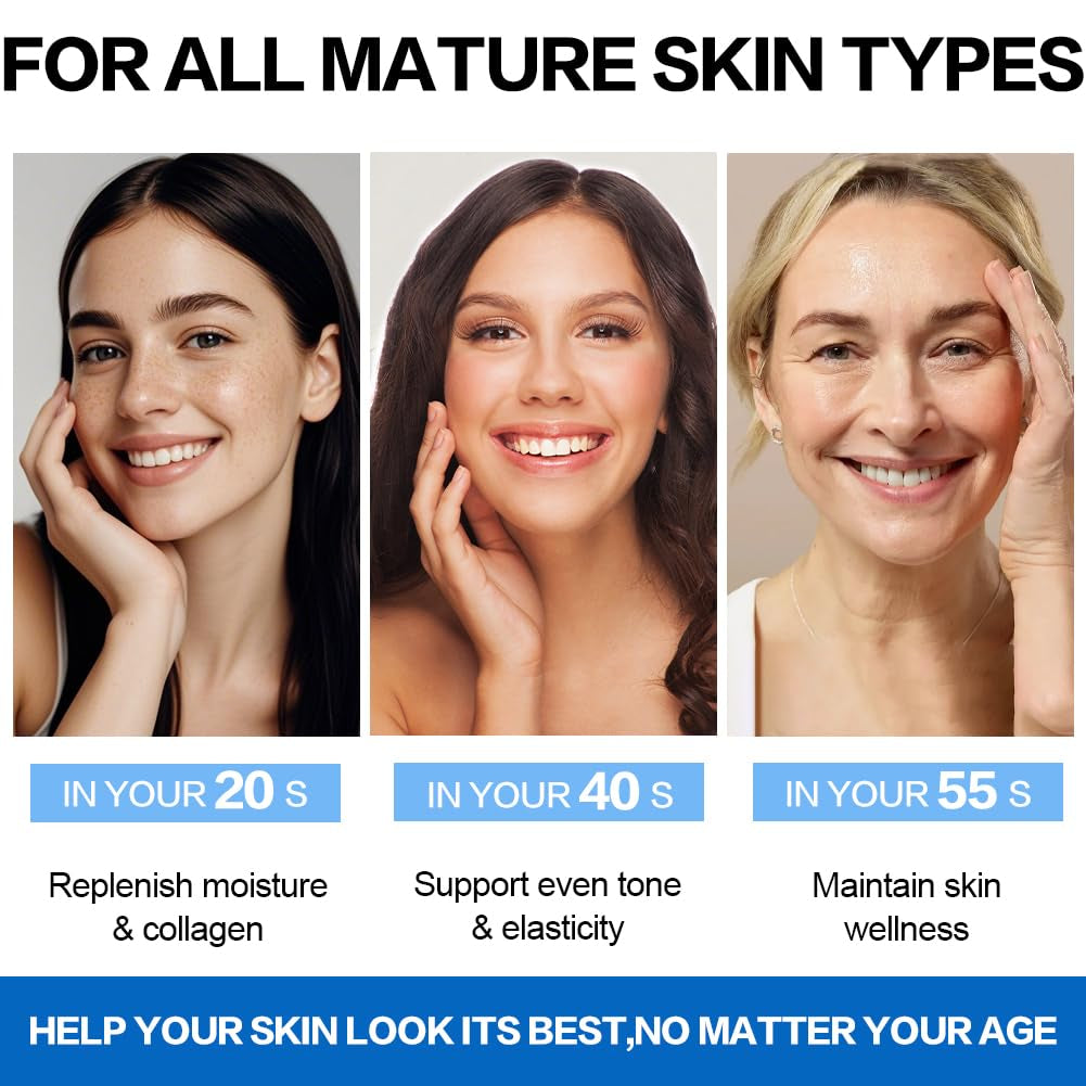 Night Cream Face Moisturizer with Retinol, Collagen, Niacinamide 10%, anti Wrinkle Face Cream, Made in USA, Retinol Cream for Face, anti Aging Face Cream, Face Moisturizer for Women, 1.7Oz - Timeless Beauty