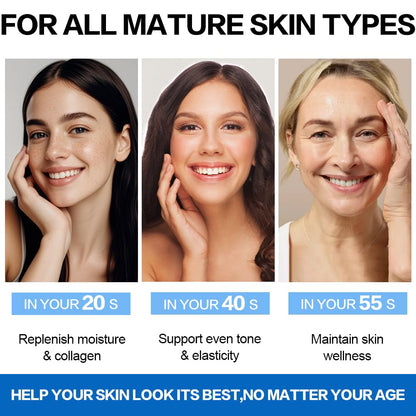 Night Cream Face Moisturizer with Retinol, Collagen, Niacinamide 10%, anti Wrinkle Face Cream, Made in USA, Retinol Cream for Face, anti Aging Face Cream, Face Moisturizer for Women, 1.7Oz - Timeless Beauty