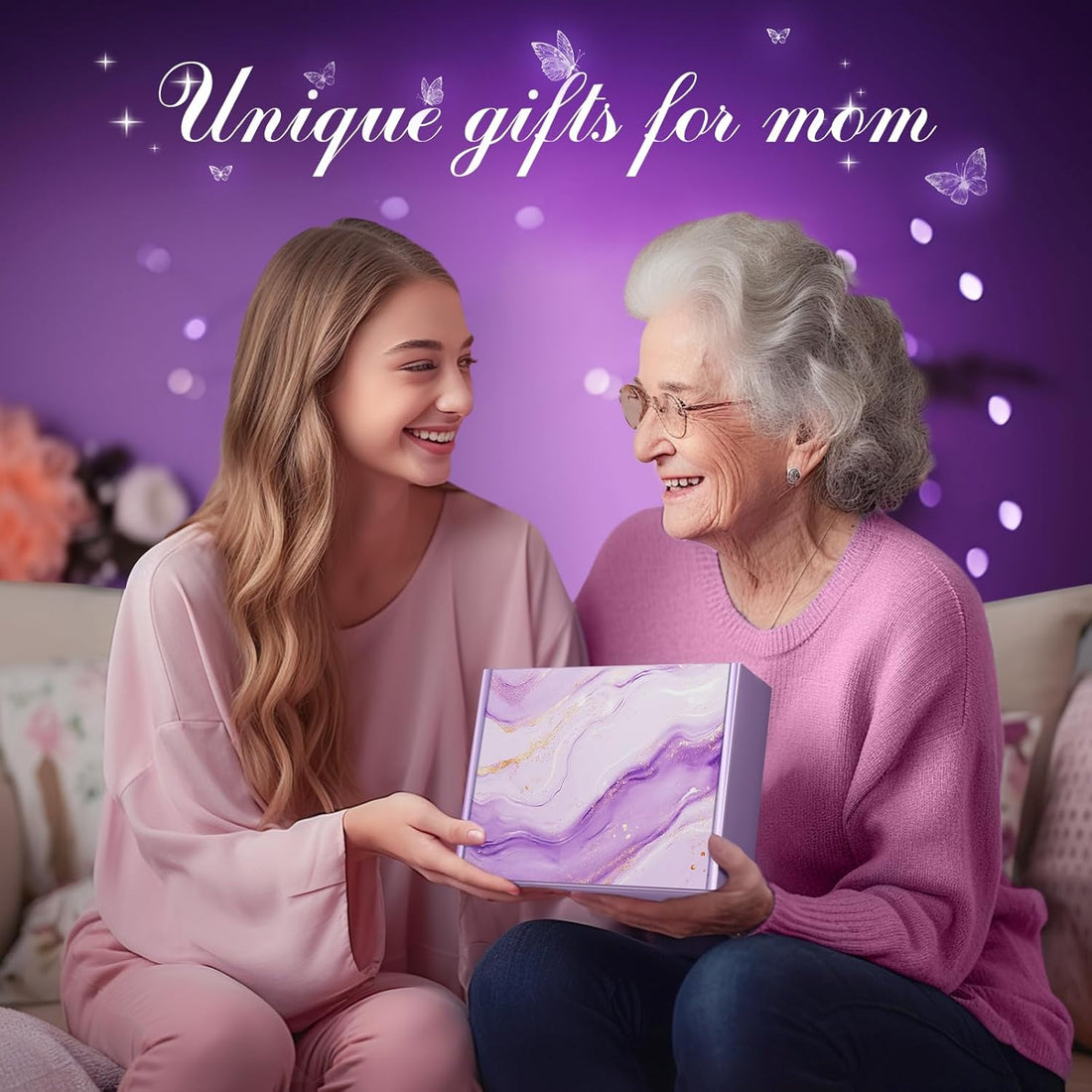 Mom Gifts for Christmas: Gifts for Mom from Daughter Son, Relaxing Spa Gift Basket Set, Unique Mom Gifts for Birthday, Mothers Day, Thanksgiving, Christmas - Timeless Beauty