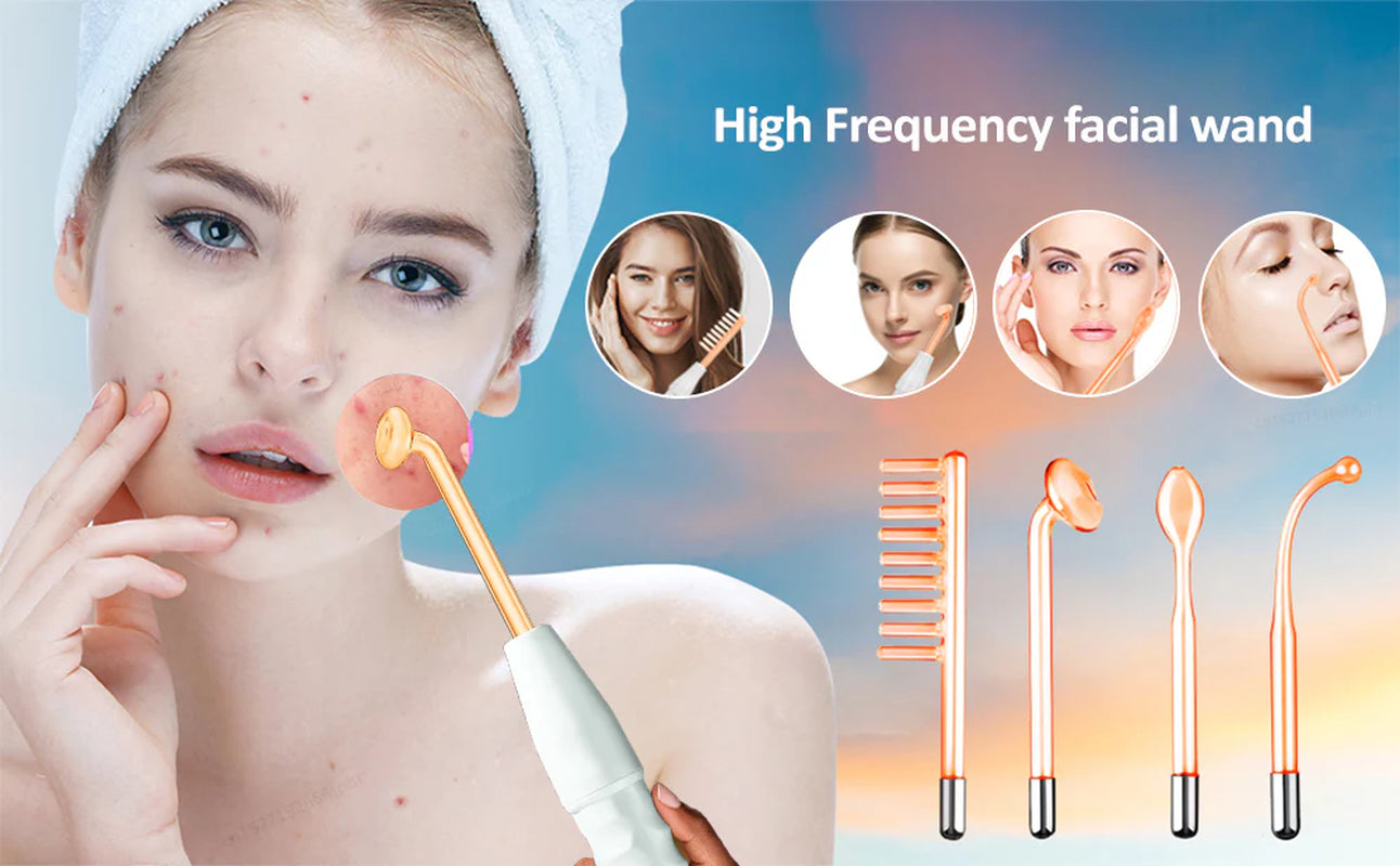 4-in-1 High Frequency Skin Therapy Wand - Timeless Beauty