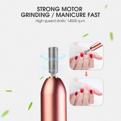 USB Nail Drill Set Electric Nail Polisher Portable Nail File Kit - Timeless Beauty