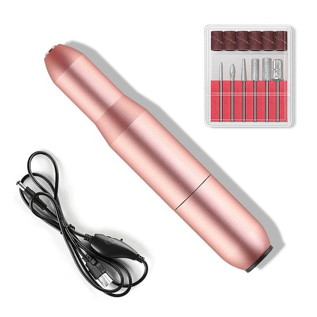 USB Nail Drill Set Electric Nail Polisher Portable Nail File Kit - Timeless Beauty