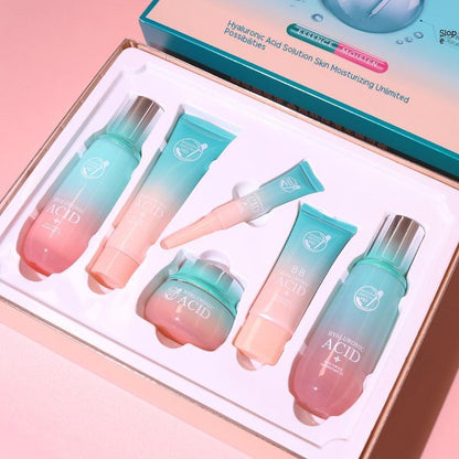 HydraGlow Skincare Set – With Hyaluronic Acid - Timeless Beauty