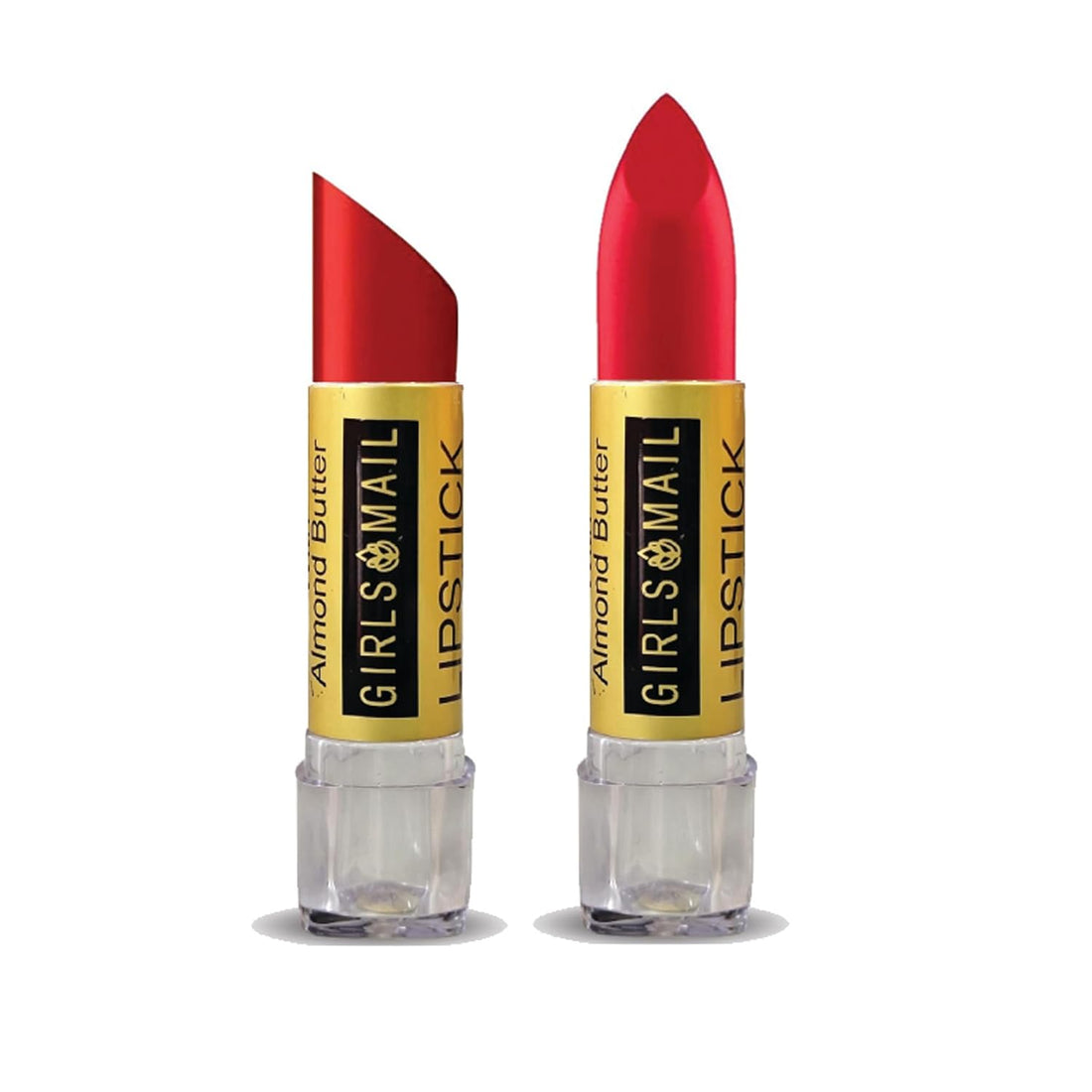 Professional Makeup Satin Matte Lipstick Twin Pack Almond Oil Infused Pure Blood Red Sticks Great for Young and Older Women Gone Girls Ladies Female Freelancers Housewives Beauty Educator - Timeless Beauty