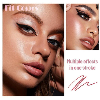 4 in 1 Multi-Function Makeup Pen, Compact Travel Eyeliner, Lip Liner, Eyebrow Pencil, Highlighter Eyeshadow Pen, Portable Multi-Function Makeup Set, Summer Gift