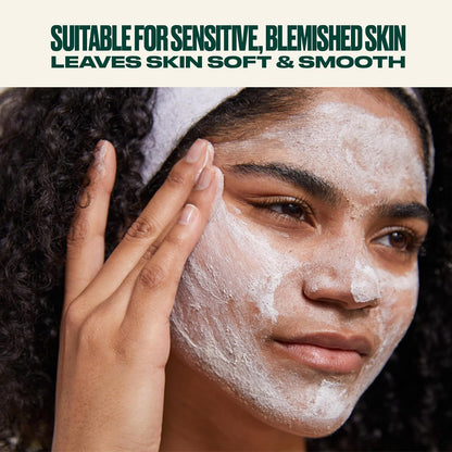 Tea Tree 3 in 1 Wash Scrub &amp; Mask – Purifying Vegan Skincare for Oily, Blemished Skin – 4.2 Oz - Timeless Beauty