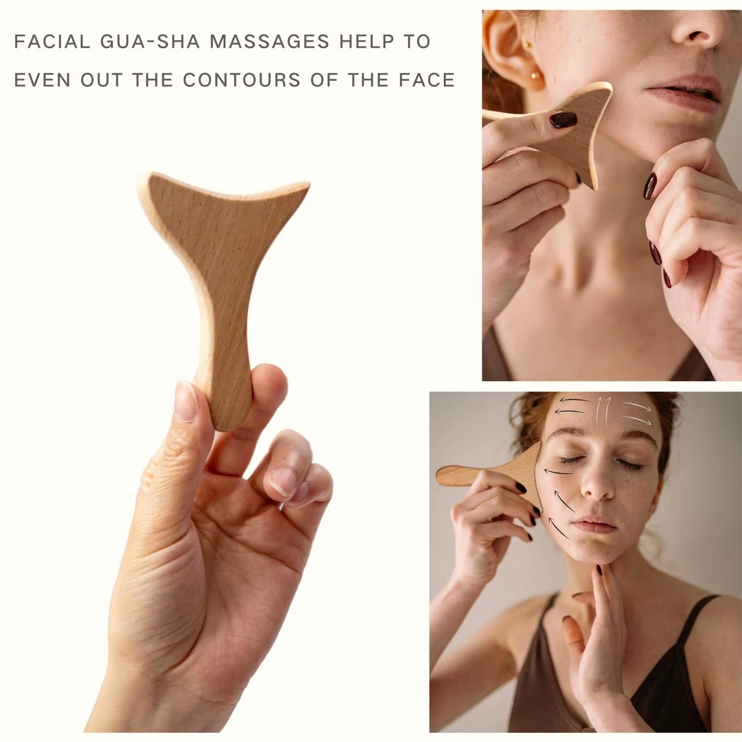 Wooden Facial Lifting Massage Facial Maderotherapy Masajeador Kit Gua Sha Tool Wood Therapy Wrinkle Remover Relaxation Skin Care - Timeless Beauty