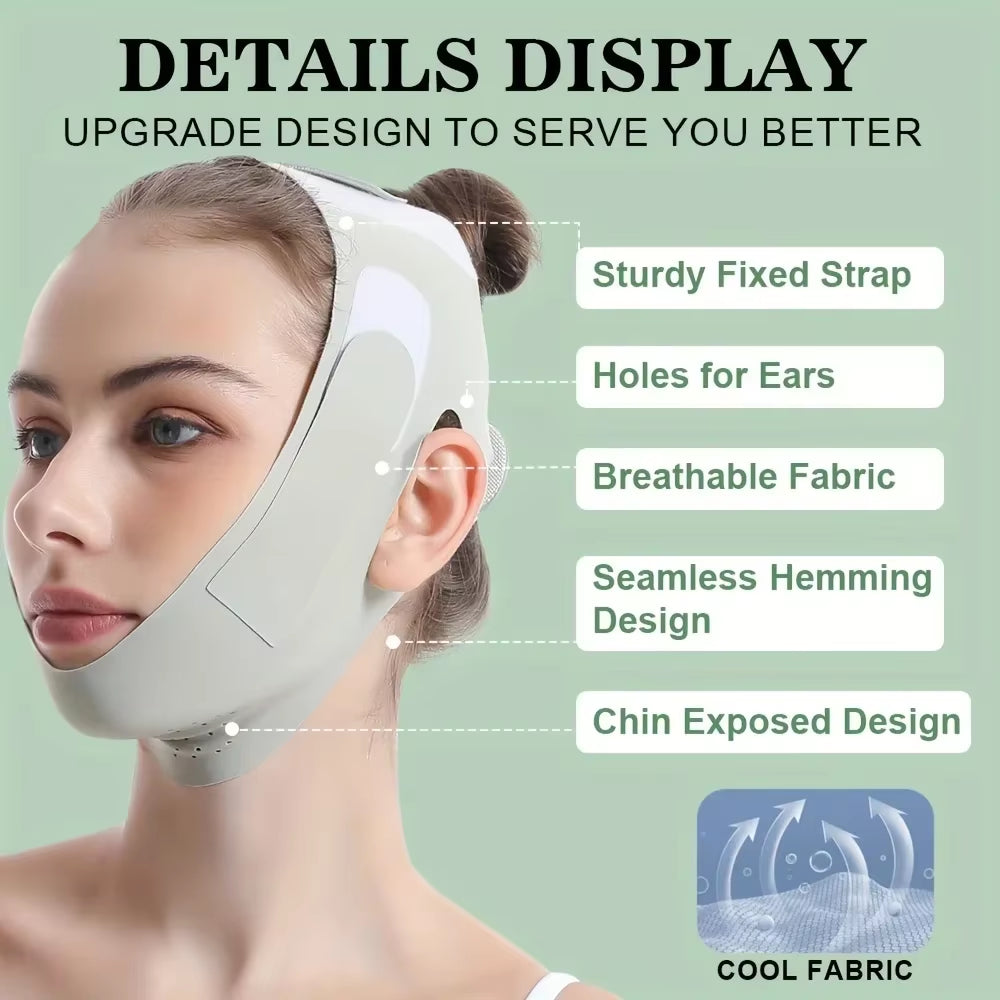 Reusable Face Slimming Bandage V Line Face Shaper Women Chin Cheek Lift up Belt Facial Massage Strap Face Skin Care Beauty Tools - Timeless Beauty