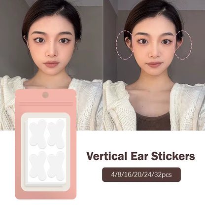 4/8/12/16/20/24/32Pcs Butterfly-Shaped Elf Ear Stickers Corrector Correction Patch Silicone Patches Tape Cosmetics Ears Primer