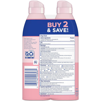 Waterbabies Sunscreen Spray, SPF 50 Baby Sunscreen, Spray on Sunscreen, 6 Oz, 2 Pack - Timeless Beauty