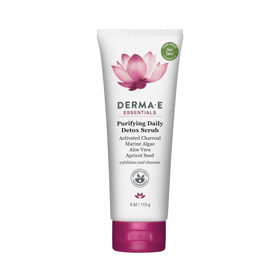 Purifying Daily Facial Detox Scrub with Activated Charcoal and Seaweed Extract –Exfoliating Face Scrub Cleanses, Smooths and Brightens, 4Oz - Timeless Beauty