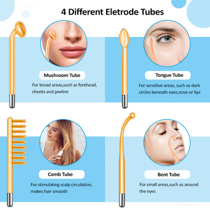 4-in-1 High Frequency Skin Therapy Wand - Timeless Beauty