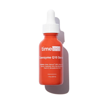 Coenzyme Q10 Serum - Skin Care Serum for Smoothing Skin - Fragrance-Free Coenzyme Q10 Serum with Hyaluronic Acid - Antioxidant Serum for Skin Care - 1 Oz - Timeless Beauty